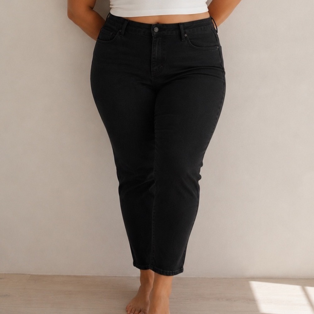 Abercrombie Fitch Womens High Rise Super Skinny Ankle Jeans Black 34 18R NWT X7